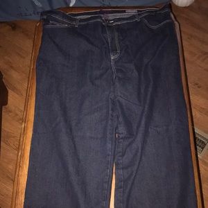 Plus size blue jeans
